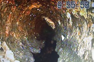 Sewer Camera - Bottom Missing From Pipe
