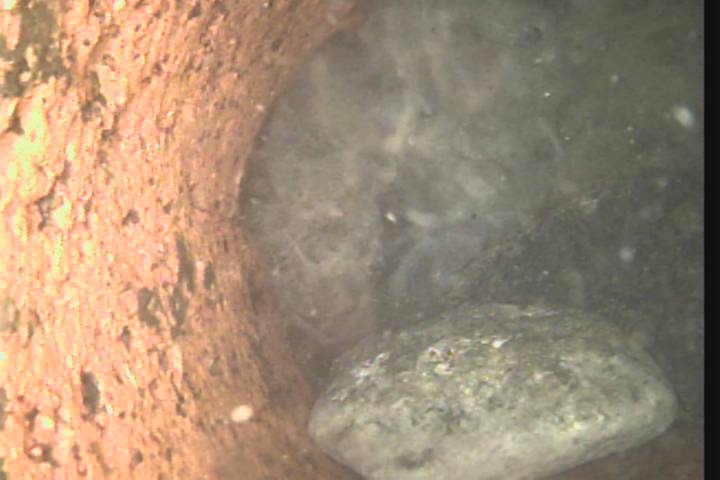 Sewer Camera - Rocks and Debris