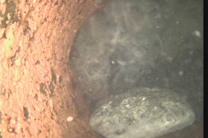 Sewer Camera - Rocks and Debris